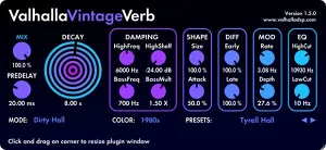 混响预设-Valhalla VintageVerb Presets inspired Lexicon PCM