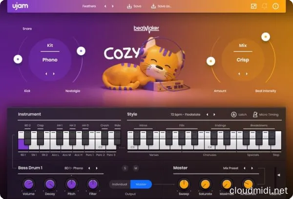 嘻哈电子鼓音源-UJAM Beatmaker COZY v2.2.1 R2R-win :-1 嘻哈电子鼓音源-UJAM Beatmaker COZY v2.2.1 R2R-win :-1