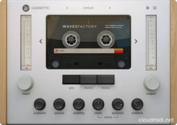 磁带机模拟插件-Wavesfactory Cassette v1.0.6 R2R-win :-1 磁带机模拟插件-Wavesfactory Cassette v1.0.6 R2R-win :-1