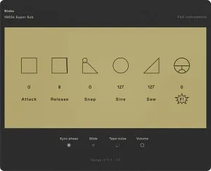 低音合成器-Felt Instruments Nisko 1960s Super Sub WiN-MAC