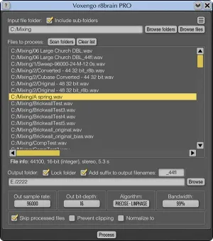 采样率转换工具软件-Voxengo r8brain Pro v2.12.0 R2R-win