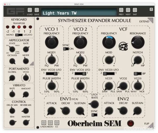 单声道模拟合成器-GForce Oberheim SEM v1.6.1 R2R WiN-MAC :-1