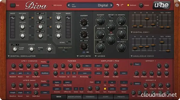 模拟合成器-U-he Diva v1.4.7 R2R WIN-MAC :-1