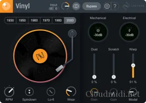 黑胶唱片模拟插件-iZotope Vinyl v1.12.1.275 MacOS-Xdb