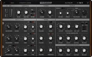 模拟合成器-Synapse Audio The Legend v1.50 WiN-MAC