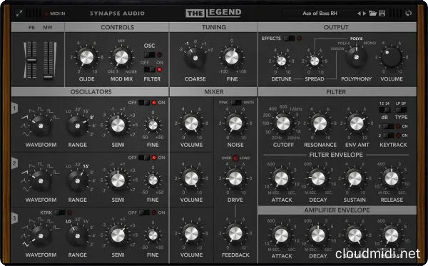 模拟合成器-Synapse Audio The Legend v1.50 WiN-MAC :-1 模拟合成器-Synapse Audio The Legend v1.50 WiN-MAC :-1