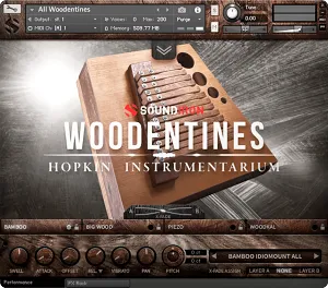 霍普金斯木质拨奏乐器-Soundiron Hopkin Instrumentarium Woodentines Konakt