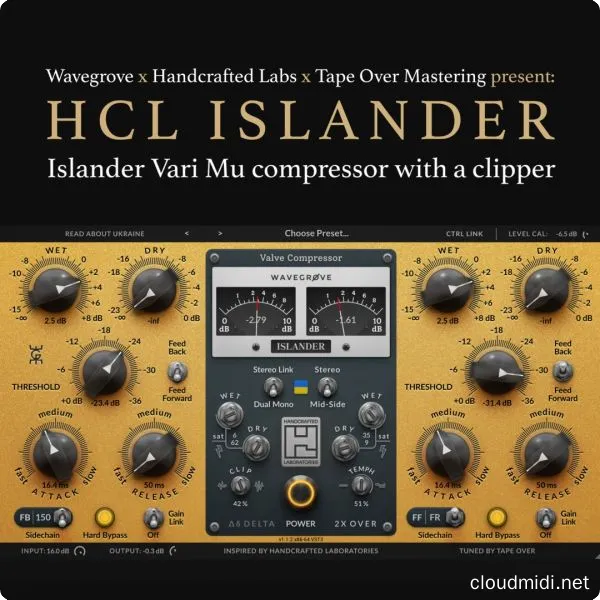 压缩效果器-Wavegrove HCL Islander v1.2.5 R2R-win :-1