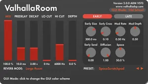 房间混响效果器-Valhalla DSP Valhalla Room v2.0.5 R2R-win