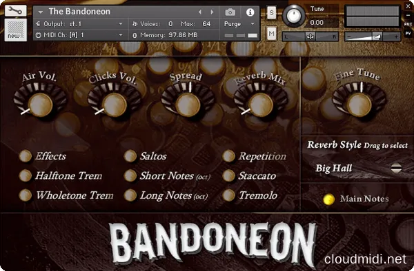 班多纽手风琴音色-Guareschi The Bandoneon KONTAKT :-1 班多纽手风琴音色-Guareschi The Bandoneon KONTAKT :-1