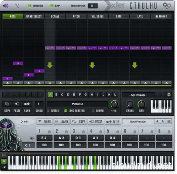 自动和弦琶音器插件-Xfer Records Cthulhu 1.248c MacOS :-1 自动和弦琶音器插件-Xfer Records Cthulhu 1.248c MacOS :-1