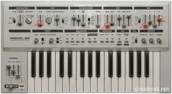 模拟单声道合成器-Softube Model 82 Sequencing Mono Synth v2.5.67 R2R-win :-1