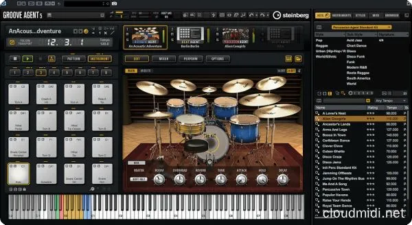 虚拟鼓音源完整版-Steinberg Groove Agent 5.2.0 VR-mac :-1