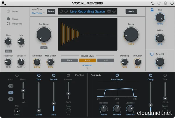 人声专用混响插件-Antares Vocal Reverb v1.0.0 CE-win :-1 人声专用混响插件-Antares Vocal Reverb v1.0.0 CE-win :-1