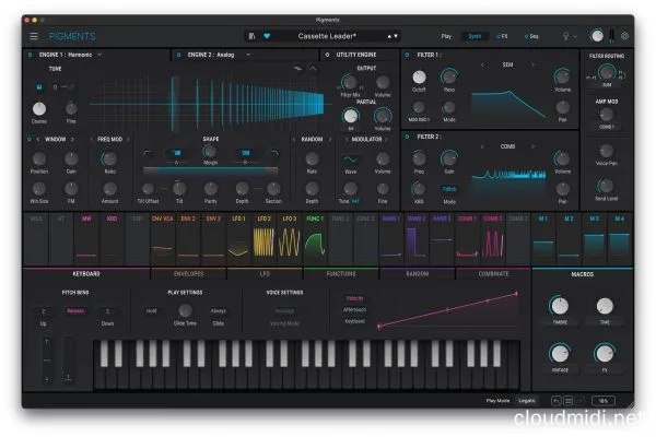 混合电子合成器-Arturia Pigments v5.0.1 U2B Mac-MORiA :-1
