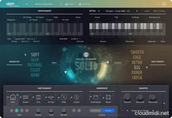 虚拟鼓音源-uJAM Virtual Drummer SOLID v2.1.1 Mac-MORiA :-1 虚拟鼓音源-uJAM Virtual Drummer SOLID v2.1.1 Mac-MORiA :-1
