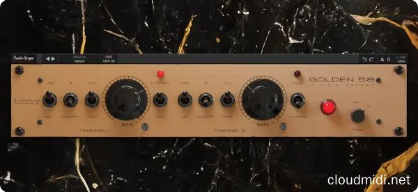 电子管前置放大器插件-Audioscape Golden 58 Preamp v1.0.4 R2R WiN-MAC :-1 电子管前置放大器插件-Audioscape Golden 58 Preamp v1.0.4 R2R WiN-MAC :-1