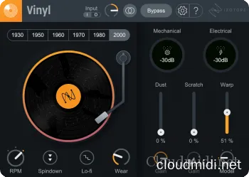 黑胶唱片模拟插件-iZotope Vinyl v1.12.1.275 MacOS-Xdb :-1 黑胶唱片模拟插件-iZotope Vinyl v1.12.1.275 MacOS-Xdb :-1