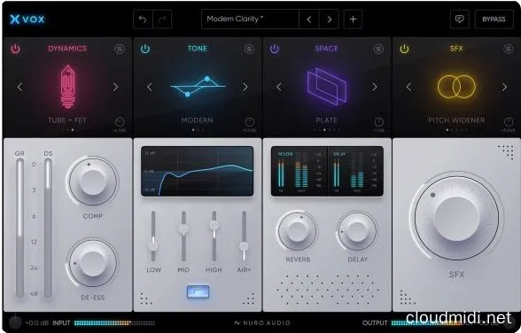 智能人声混音插件-Nuro Audio Xvox v1.1.1 MacOS :-1