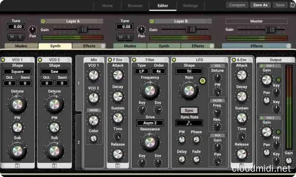 模拟合成器-Applied Acoustics Systems Ultra Analog VA-3 v3.2.5 macOS :-1 模拟合成器-Applied Acoustics Systems Ultra Analog VA-3 v3.2.5 macOS :-1