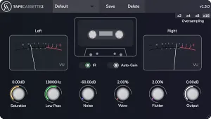 盒式磁带模拟插件-Caelum Audio Plugins Tape Cassette 2 v1.3.0 macOS
