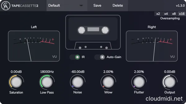 盒式磁带模拟插件-Caelum Audio Plugins Tape Cassette 2 v1.3.0 macOS :-1 盒式磁带模拟插件-Caelum Audio Plugins Tape Cassette 2 v1.3.0 macOS :-1