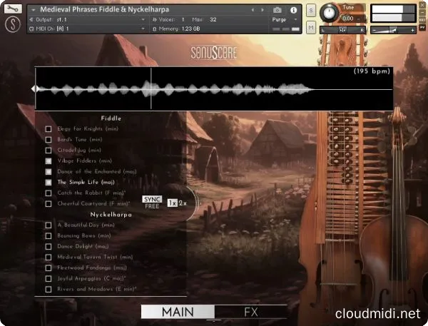中世纪氛围提琴音色-Sonuscore Medieval Phrases Fiddle Nyckelharpa Kontakt :-1