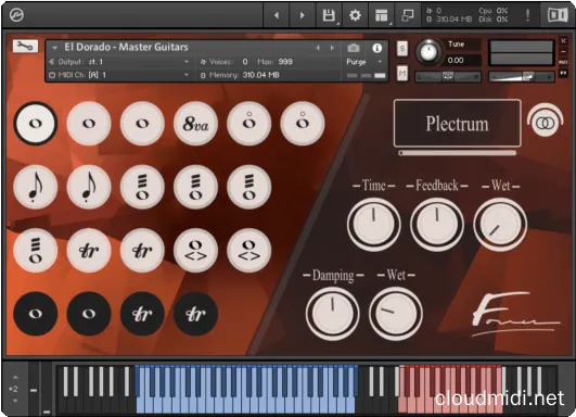 电吉他效果音色-David Forner El Dorado Master Guitars Kontakt :-1