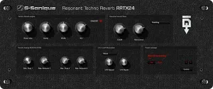 Techno风格专用混响插件-G-Sonique RRTX24 Resonant Techno Reverb v1.0 R2R-win