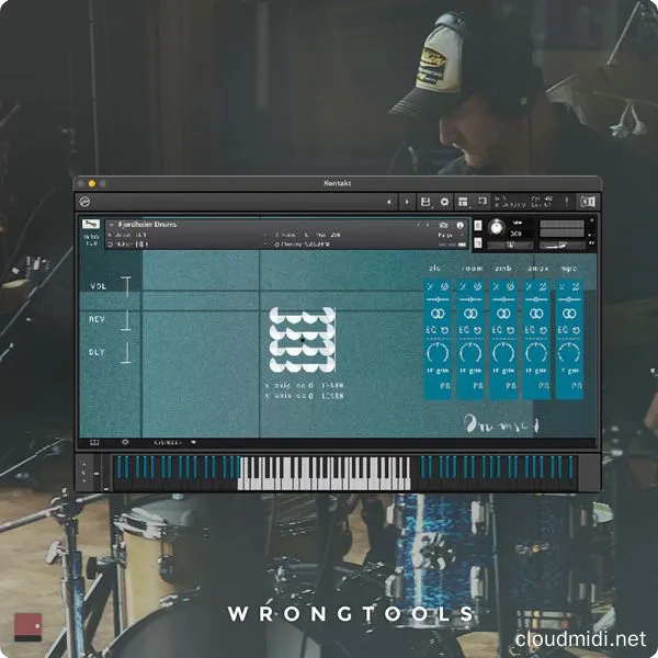 复古鼓音色-Wrongtools Fjordheim Drums Kontakt :-1