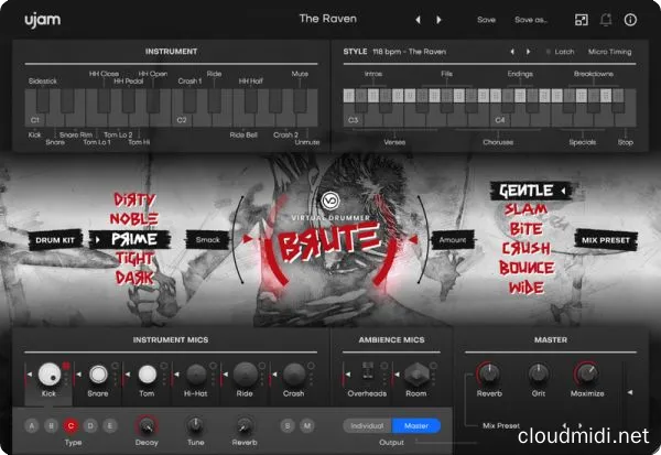 垃圾摇滚朋克鼓音源插件-UJAM Virtual Drummer BRUTE v2.1.1 WiN-MAC :-1 垃圾摇滚朋克鼓音源插件-UJAM Virtual Drummer BRUTE v2.1.1 WiN-MAC :-1
