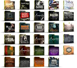 250+虚拟鼓手MIDI节奏模版合集 Toontrack Drums MIDI Pack Bundle v2024.5