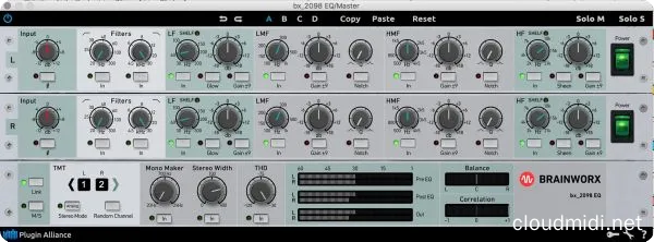 经典英式均衡器-Plugin Alliance Brainworx bx_2098 EQ v1.8.1 MacOS-MORiA :-1 经典英式均衡器-Plugin Alliance Brainworx bx_2098 EQ v1.8.1 MacOS-MORiA :-1