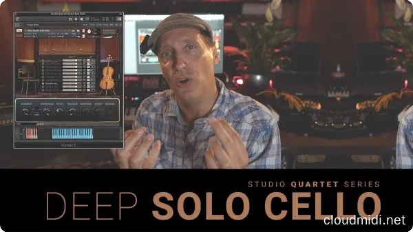 深情独奏大提琴音色-8Dio Studio Quartet Series Deep Solo Cello Kontakt :-1