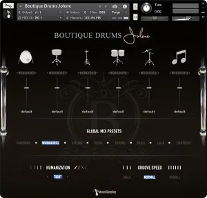 精品鼓音色-Musical Sampling Boutique Drums Jolene Kontakt