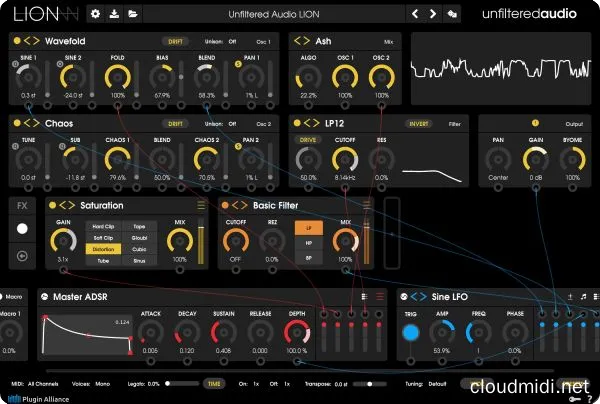 双振荡器合成器-Plugin Alliance Unfiltered Audio LION v1.5.0 R2R-win :-1 双振荡器合成器-Plugin Alliance Unfiltered Audio LION v1.5.0 R2R-win :-1