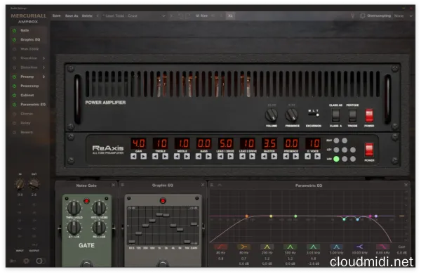 吉他效果器插件-Mercuriall Audio Ampbox v1.0.10 macOS-TRAZOR :-1