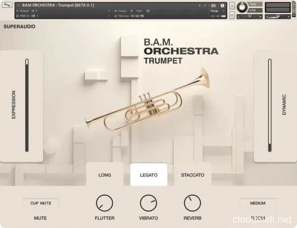SuperAudio B.A.M Orchestra Trumpet Kontakt :-1 SuperAudio B.A.M Orchestra Trumpet Kontakt :-1