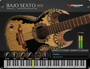 虚拟墨西哥吉他音源插件-Producers Vault Bajo Sexto VSTi v2.8.4 WIN