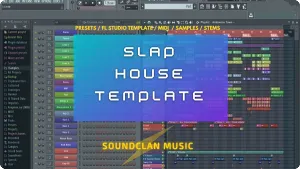 电音工程模版-Soundclan Music Arcada Slap House FL Studio Template