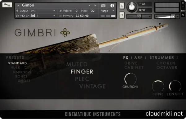 Cinematique Instruments Gimbri Kontakt :-1