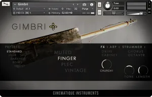 摩洛哥低音吉他音色库-Cinematique Instruments Gimbri Kontakt