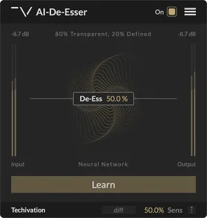 智能齿音消除器-Techivation AI-De-Esser v1.0.0 BUBBiX-win