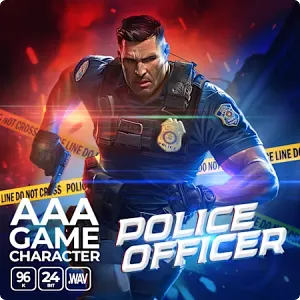 警官游戏角色音效-Epic Stock Media AAA Game Character Police Officer WAV