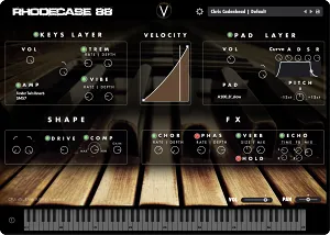 虚拟电钢琴音源-Virtuscape Audio Rhodecase88 v1.0.1 WiN-MAC