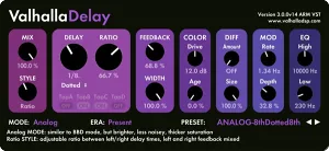 经典延迟回声插件-ValhallaDSP Valhalla Delay v3.0.0 R2R-win