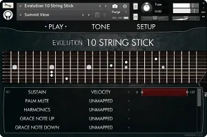 10弦电吉他音源-Orange Tree Samples Evolution 10 String Stick v1.2.5 KONTAKT