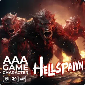 地狱恶兽角色音效-Epic Stock Media AAA Game Character Hellspawn WAV