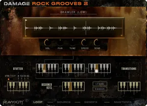 节奏鼓点Loops音源-Heavyocity Damage Rock Grooves 2 Kontakt