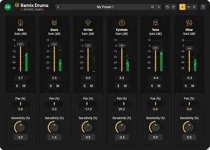 实时鼓声分离插件-Acon Digital Remix Drums v1.0.1 MacOS-MORiA